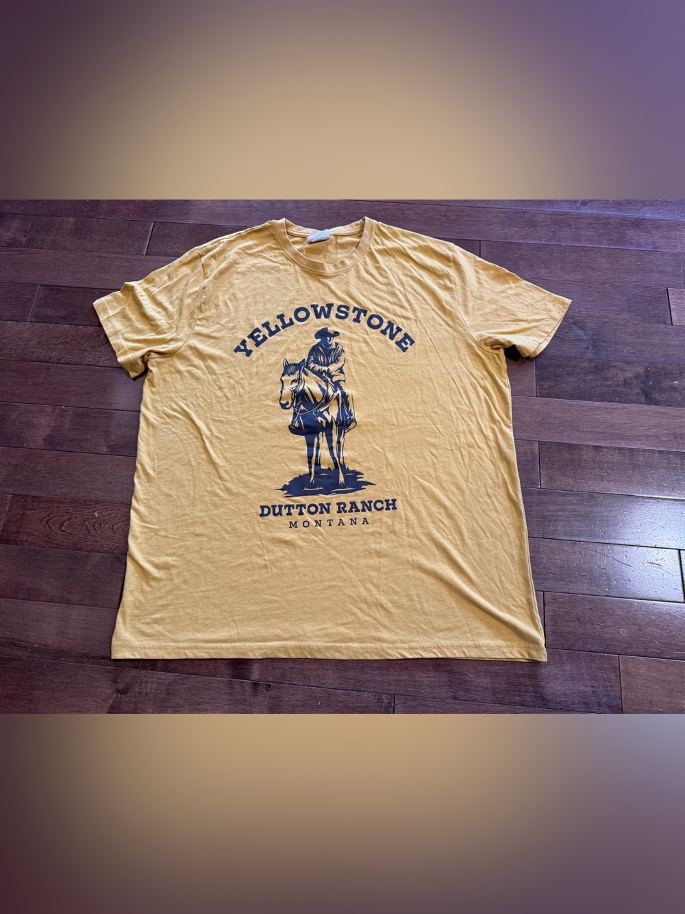 Yellowstone Dutton Ranch Montana Graphic Tee - Yellow XL